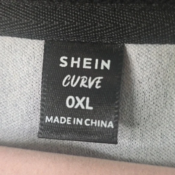 SHEIN Black Feather Print Blouse - Picture 3 of 4